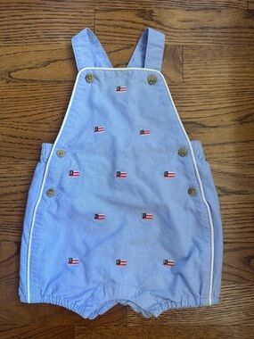 🇺🇸 JANIE AND JACK Baby Boy American Flag Shortall
